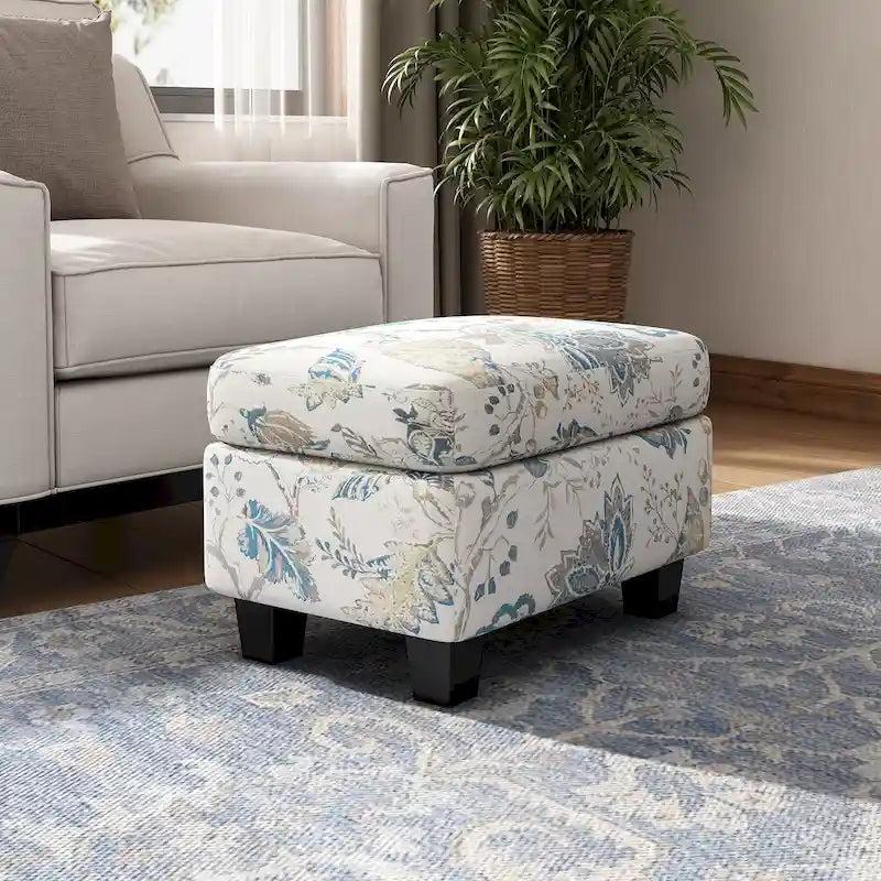 Pouf de rangement en tissu
