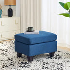 Pouf de rangement en tissu