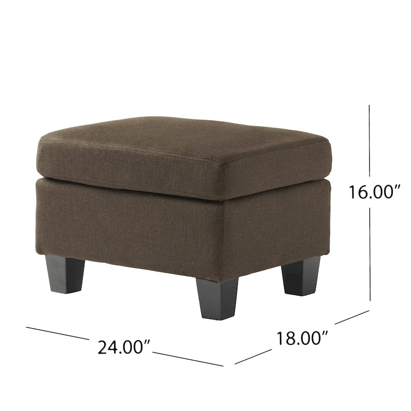 Pouf de rangement en tissu