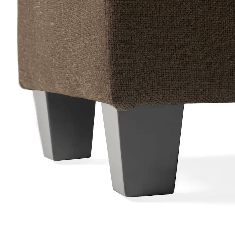 Pouf de rangement en tissu