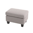 Pouf de rangement en tissu