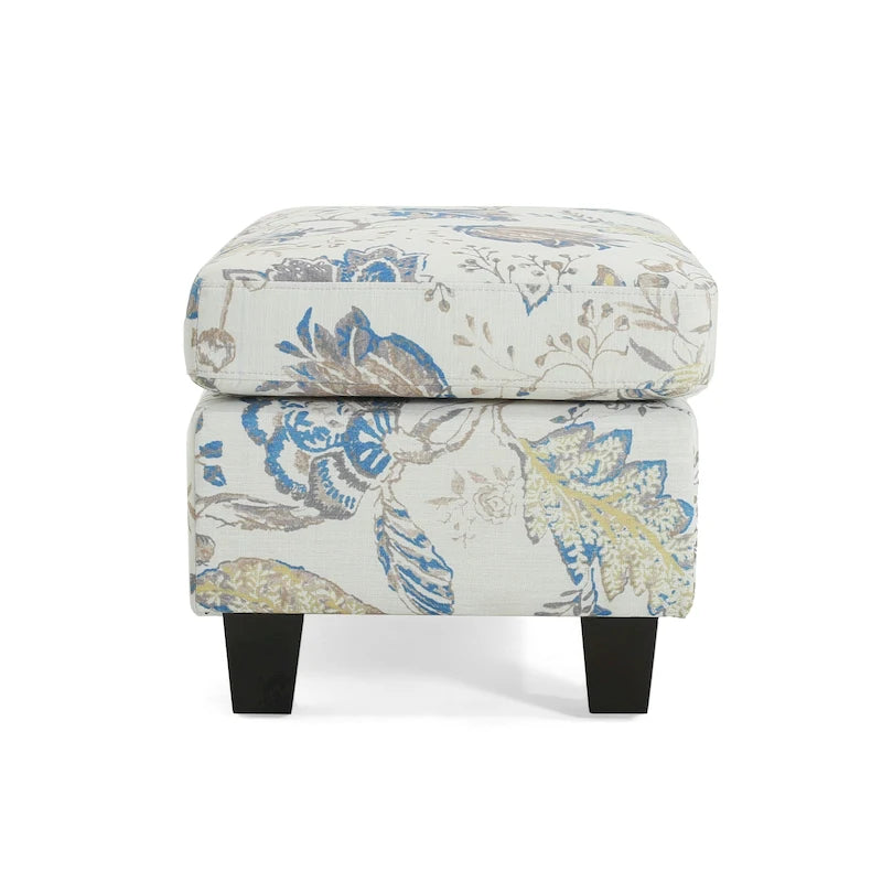 Pouf de rangement en tissu