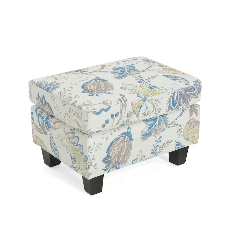 Pouf de rangement en tissu
