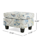 Pouf de rangement en tissu