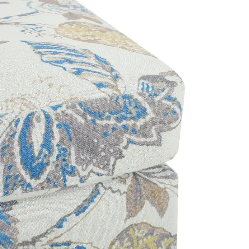 Pouf de rangement en tissu