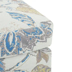 Pouf de rangement en tissu