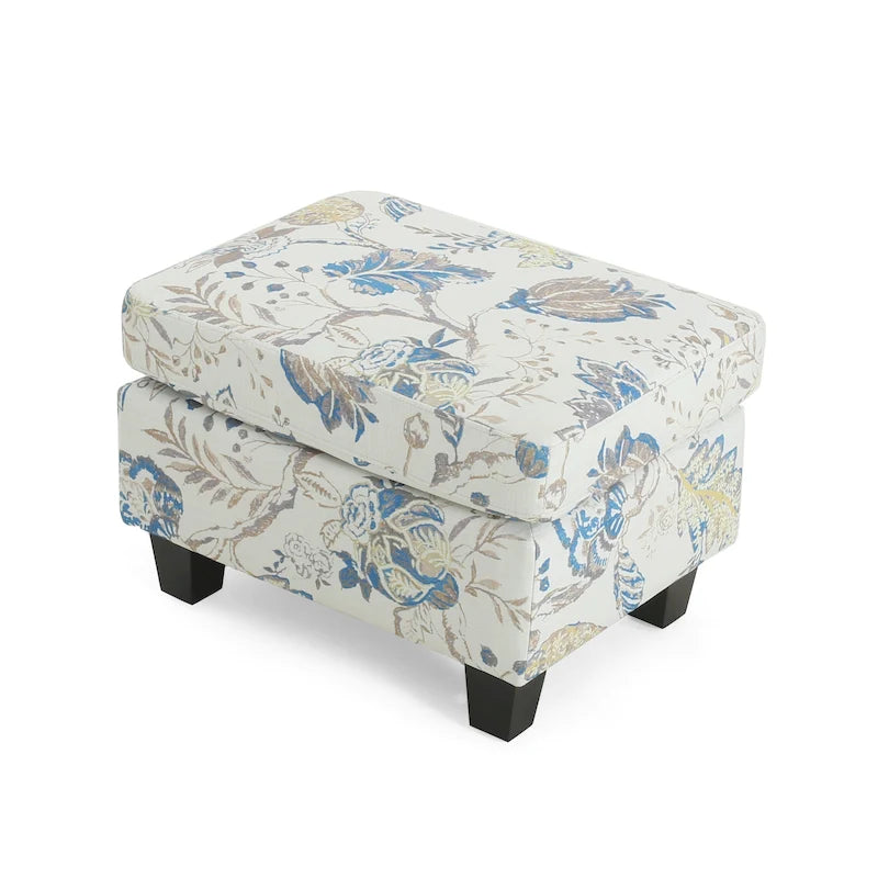 Pouf de rangement en tissu