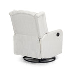 Fauteuil inclinable pivotant à oreilles capitonné