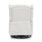 Fauteuil inclinable pivotant à oreilles capitonné