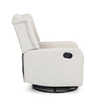 Fauteuil inclinable pivotant à oreilles capitonné