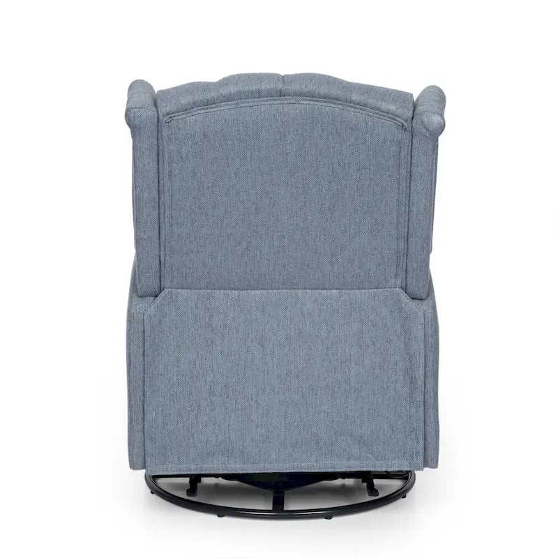 Fauteuil inclinable pivotant à oreilles capitonné