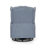 Fauteuil inclinable pivotant à oreilles capitonné