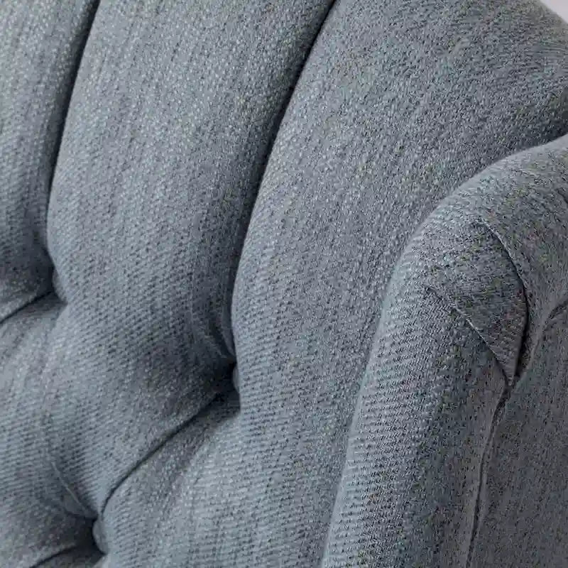 Fauteuil inclinable pivotant à oreilles capitonné