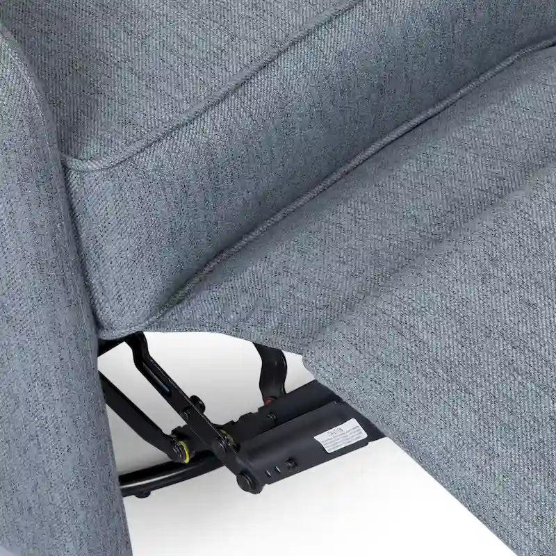 Fauteuil inclinable pivotant à oreilles capitonné