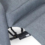 Fauteuil inclinable pivotant à oreilles capitonné