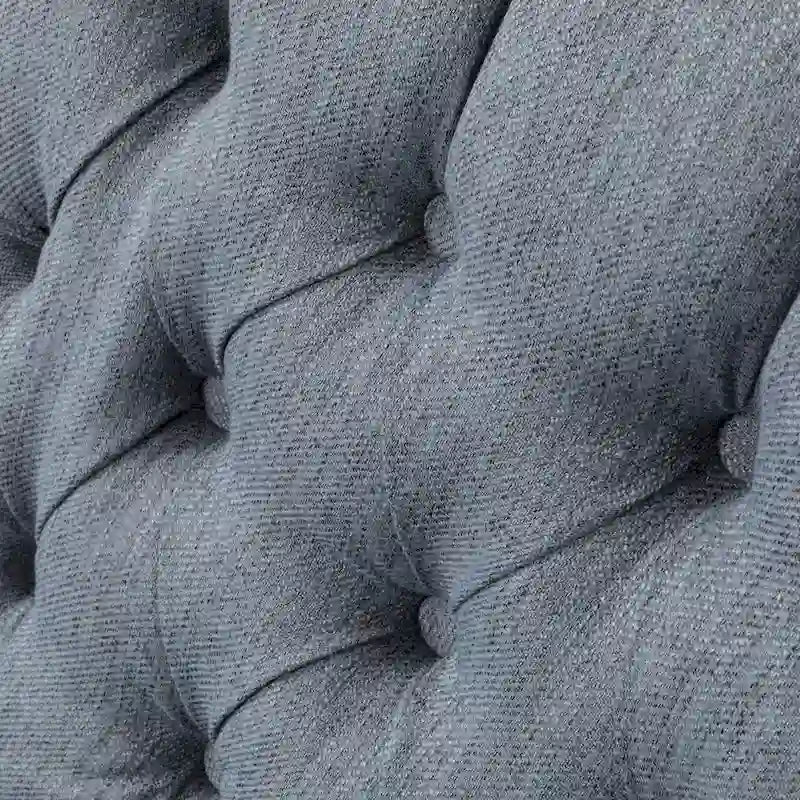 Fauteuil inclinable pivotant à oreilles capitonné