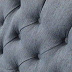 Fauteuil inclinable pivotant à oreilles capitonné
