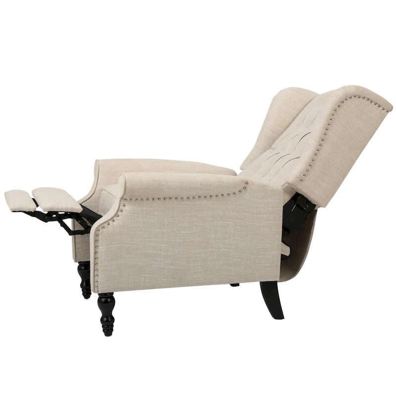 Fauteuil club capitonné en velours