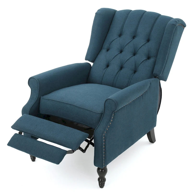 Fauteuil club capitonné en velours
