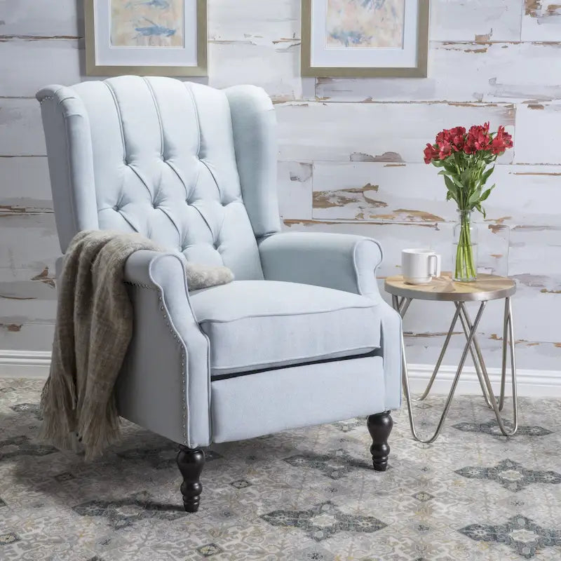 Fauteuil club capitonné en velours