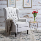 Fauteuil club capitonné en velours