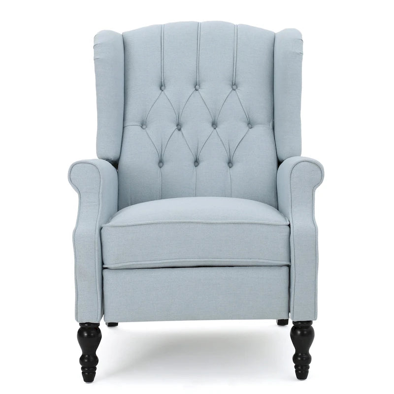 Fauteuil club capitonné en velours