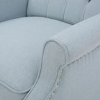 Fauteuil club capitonné en velours
