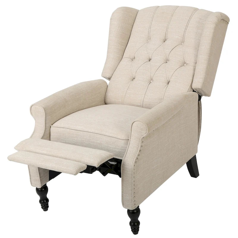 Fauteuil club capitonné en velours