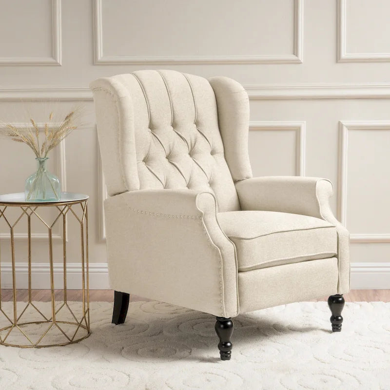 Fauteuil club capitonné en velours