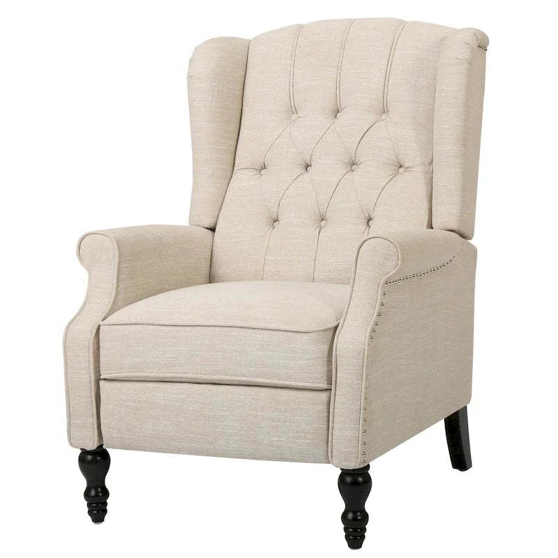 Fauteuil club capitonné en velours