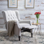 Fauteuil club capitonné en velours