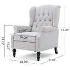 Fauteuil club capitonné en velours
