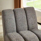 Fauteuil d'appoint moderne en bois et tissu