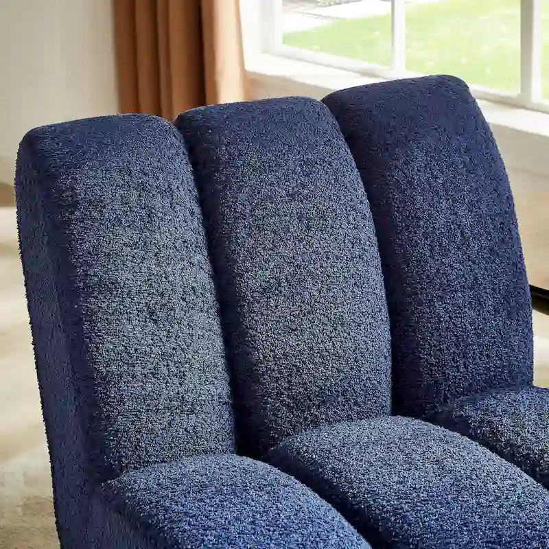 Fauteuil d'appoint moderne en bois et tissu