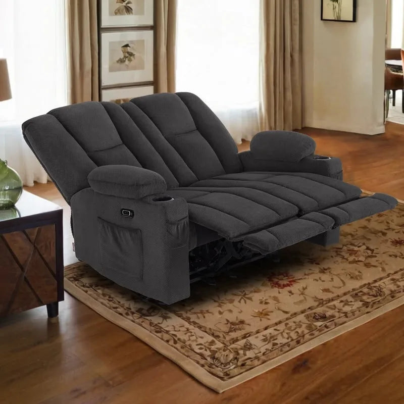 Canapé inclinable électrique avec massage et chaleur lombaire,