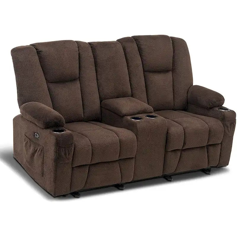 Canapé inclinable électrique avec massage et chaleur lombaire,