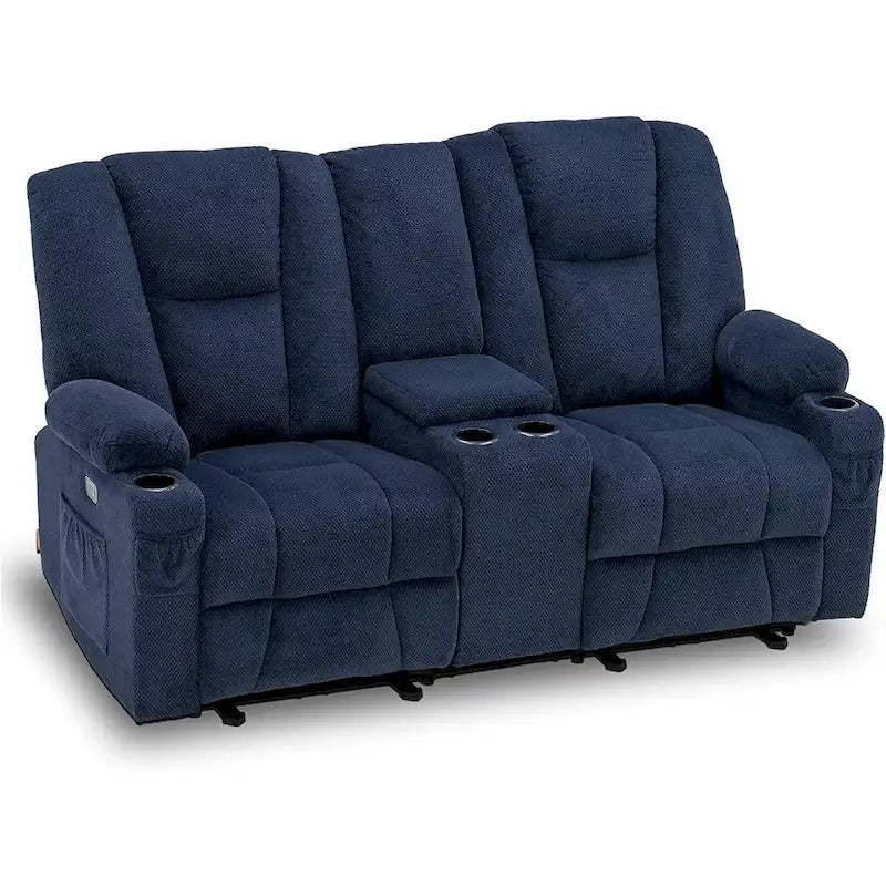 Canapé inclinable électrique avec massage et chaleur lombaire,