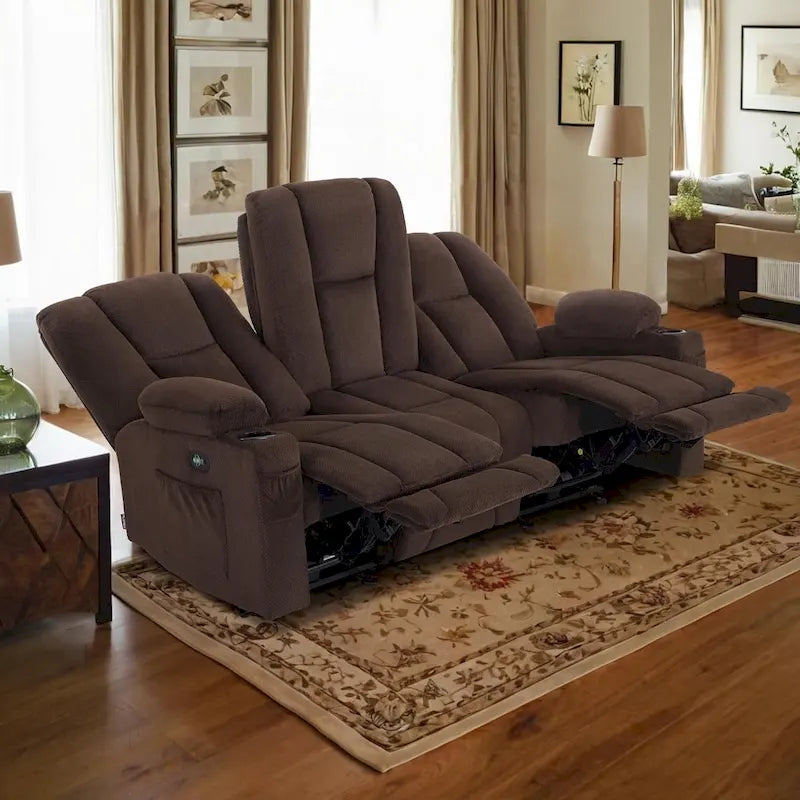 Canapé inclinable électrique avec massage et chaleur lombaire,
