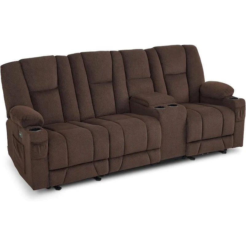 Canapé inclinable électrique avec massage et chaleur lombaire,