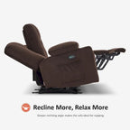 Canapé inclinable électrique avec massage et chaleur lombaire,