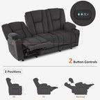 Canapé inclinable électrique avec massage et chaleur lombaire,