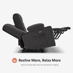 Canapé inclinable électrique avec massage et chaleur lombaire,
