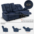 Canapé inclinable électrique avec massage et chaleur lombaire,