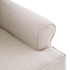 Fauteuil d'appoint avec pieds tournés et accoudoirs ronds