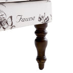 Fauteuil d'appoint avec pieds tournés et accoudoirs ronds