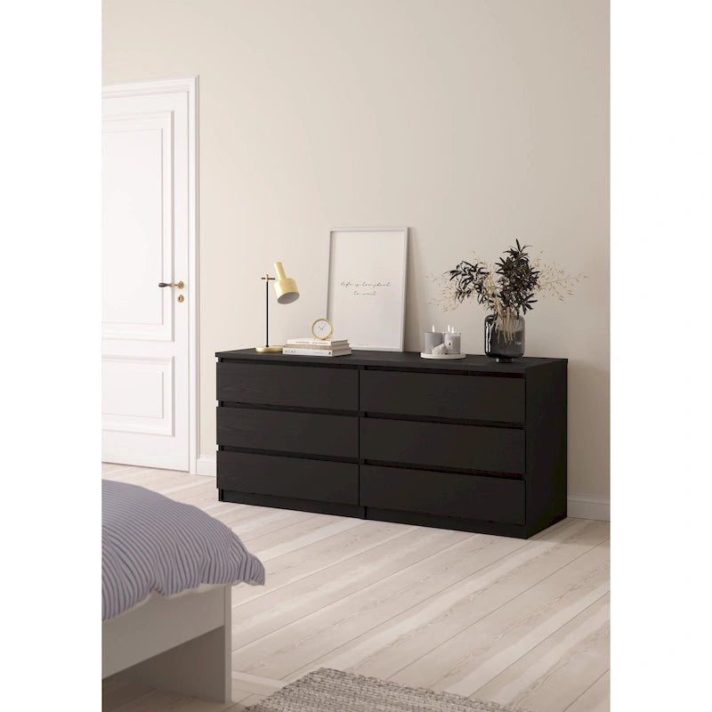 Commode double à 6 tiroirs