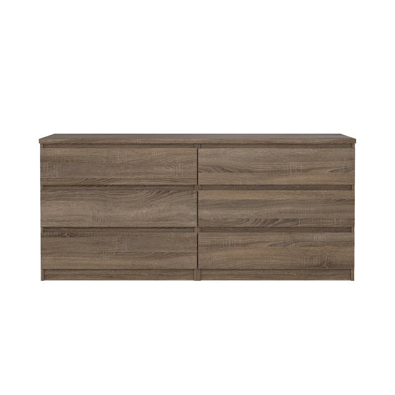 Commode double à 6 tiroirs