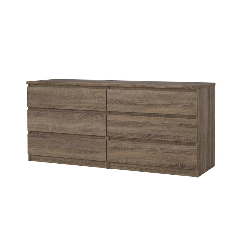 Commode double à 6 tiroirs