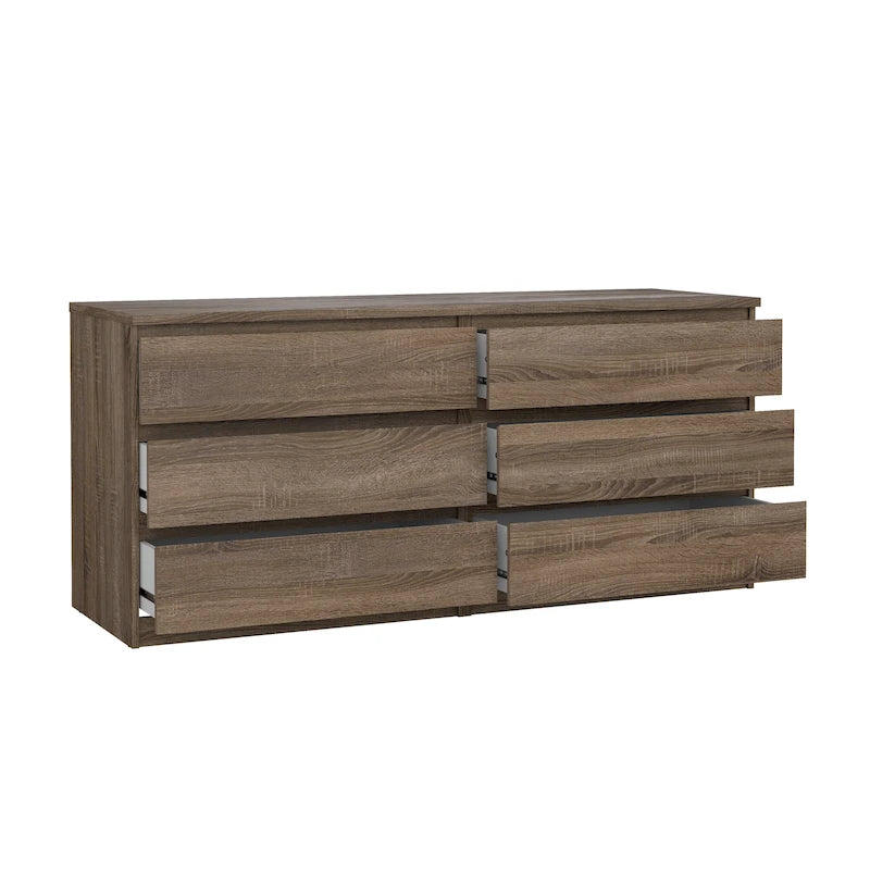 Commode double à 6 tiroirs