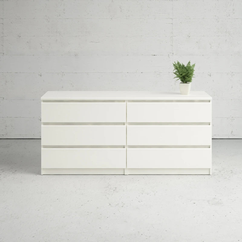 Commode double à 6 tiroirs